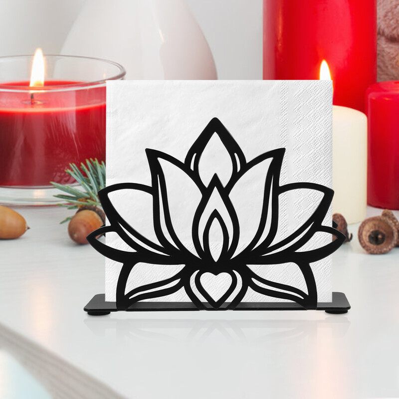 Lotus Držač za ubruse Kuhinjski stol Božić Para Papirnate maramice Vintage Držači za stol Ured