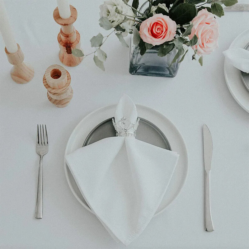 6PCS Krunski prsten za salvete, prekrasna kopča za salvete od legure metala, držač za dekoraciju vjenčanja, rukotvorine, potrepštine za zabave