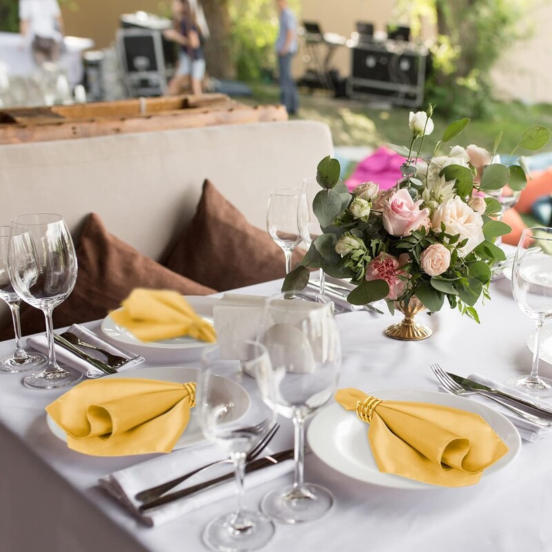 Set zlatnih prstenova za salvete od 12, set prstenova za salvete, metalni držači za salvete, kopča za platnene salvete za uređenje stola, vjenčanje