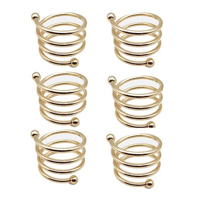 2/4/6Pcs Metalni prsten za salvete Western Restaurant Kopča za stolni ručnik Hotel Vjenčanje Proljetni prsten za salvete Dekoracija vjenčanog stola