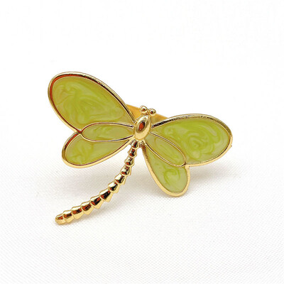 6 tk New Flower Bee Salvrätikurõngad Metallist Daisy Lilledega Salvrätikuhoidja Kuld Pulma Salvrätiku Pandlad Peo jaoks Kodu Lauakaunistus ERD14