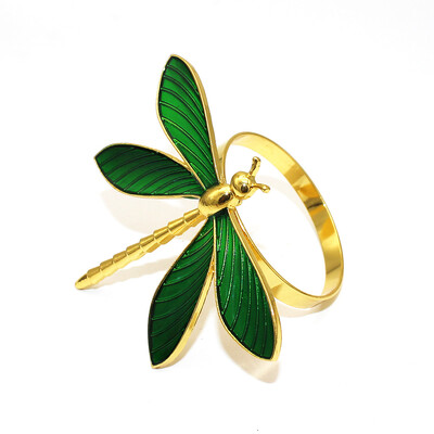 6 tk New Flower Bee Salvrätikurõngad Metallist Daisy Lilledega Salvrätikuhoidja Kuld Pulma Salvrätiku Pandlad Peo jaoks Kodu Lauakaunistus ERD14