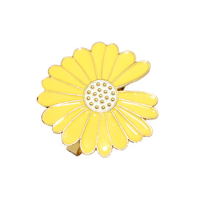 6 tk New Flower Bee Salvrätikurõngad Metallist Daisy Lilledega Salvrätikuhoidja Kuld Pulma Salvrätiku Pandlad Peo jaoks Kodu Lauakaunistus ERD14