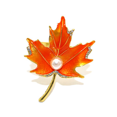 1 бр. Пръстени за салфетки за Деня на благодарността, есенни листа, метални тиквени държачи за салфетки за Турция за есен Хелоуин Декорация на маса за вечеря