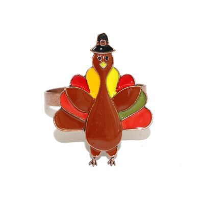 1 бр. Пръстени за салфетки за Деня на благодарността, есенни листа, метални тиквени държачи за салфетки за Турция за есен Хелоуин Декорация на маса за вечеря