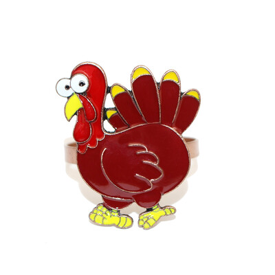 1 бр. Пръстени за салфетки за Деня на благодарността, есенни листа, метални тиквени държачи за салфетки за Турция за есен Хелоуин Декорация на маса за вечеря