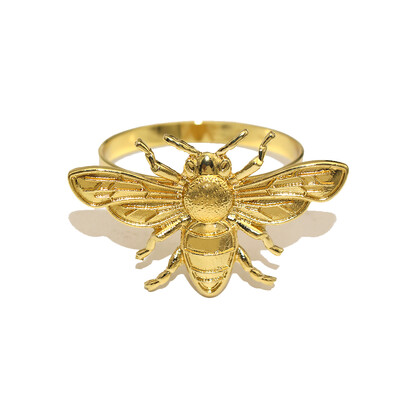 20Gb bišu salvešu gredzeni zelta salvete sprādzes turētāji metāla salvešu gredzens Lieldienām kāzu rudens vakariņu galda klāšanai