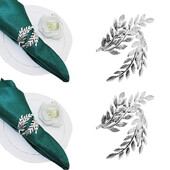 12 kom. Metalni prsten za ubruse od pšeničnog klasja Srebrni držač prstenova za ubruse za božićno vjenčanje Dekoracija uskršnjeg stola HB74