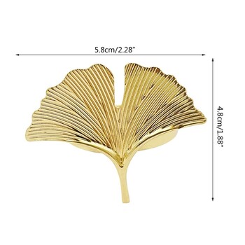 2024 Νέες 6 τεμ. Ginkgo Leaves Δαχτυλίδι για αγκράφα για γαμήλιο πάρτι Διακόσμηση τραπεζιού γιορτής γιορτής της μητέρας