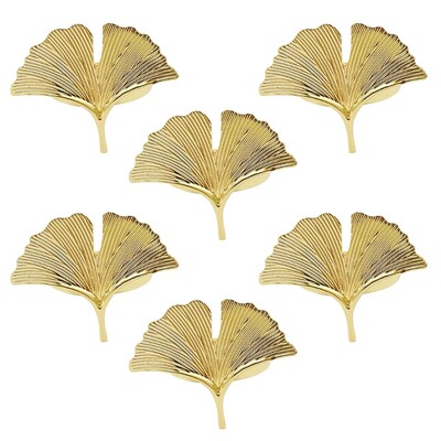 2024 Novi 6 kom Ginkgo lišće Prsten za salvete Držači kopči za svatove Majčin dan Proslava festivala Dekoracija stola za večeru