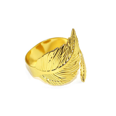 Mat zlatni prsten za salvete, držač za salvete od jesenskog lišća za Dan zahvalnosti, Uskrs, Božić, svadbena zabava, dekor za večernji stol ERL36