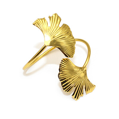 Mat zlatni prsten za salvete, držač za salvete od jesenskog lišća za Dan zahvalnosti, Uskrs, Božić, svadbena zabava, dekor za večernji stol ERL36