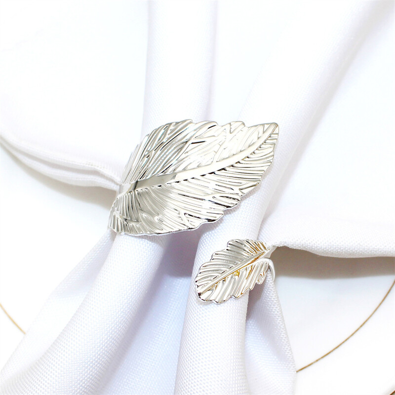 Mat zlatni prsten za salvete, držač za salvete od jesenskog lišća za Dan zahvalnosti, Uskrs, Božić, svadbena zabava, dekor za večernji stol ERL36