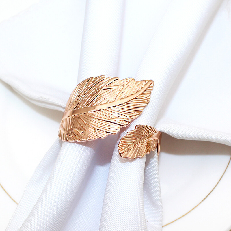 Mat zlatni prsten za salvete, držač za salvete od jesenskog lišća za Dan zahvalnosti, Uskrs, Božić, svadbena zabava, dekor za večernji stol ERL36