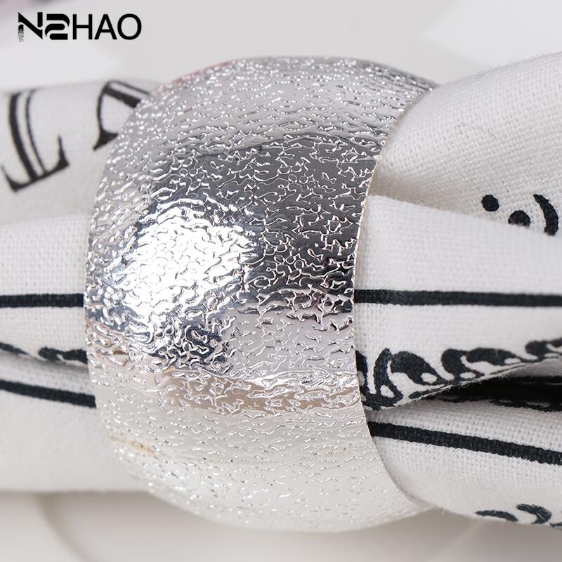 Zlatno srebrna boja Prsten za salvete Zlatni i srebrni prsten za salvete Vjenčani ukrasi Prsteni za salvete za vjenčanja