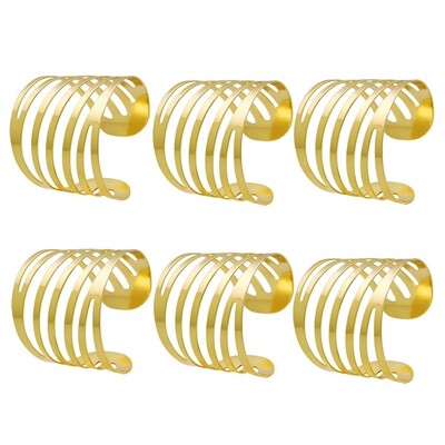 1/6 kom prsten za salvete Vrhunska svjetla luksuzna kopča za salvete za hotelski stol, željezni leptir/šuplje prsten za salvete, šuplji leptir prsten za salvete