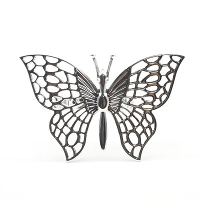 1/6 kom prsten za salvete Vrhunska svjetla luksuzna kopča za salvete za hotelski stol, željezni leptir/šuplje prsten za salvete, šuplji leptir prsten za salvete