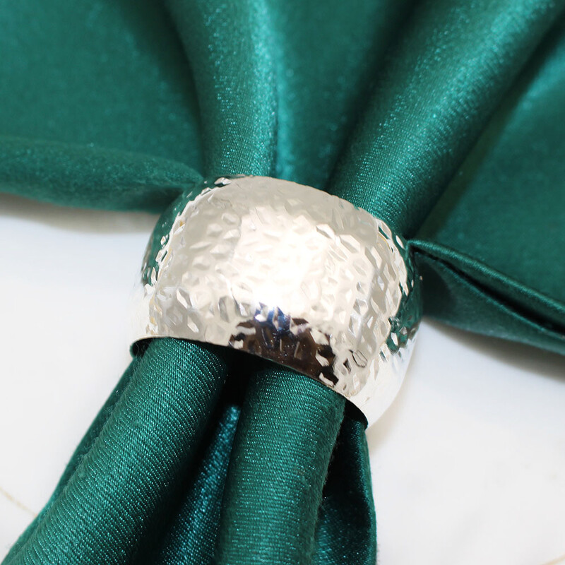 6kom Okrugli srebrni prsten za salvete Metalni držač za salvete Božićne kopče za salvete za platnene salvete Svadbena zabava Ramazanska dekoracija stola