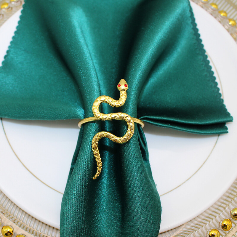 6 tk Snake Cobra salvrätiku sõrmused loomasalviidi pandlahoidjad pulmapuhkuseks sünnipäevapeoks Hotelli söögilaua sisustus HWM33