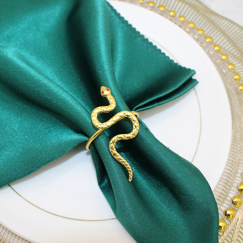 6 tk Snake Cobra salvrätiku sõrmused loomasalviidi pandlahoidjad pulmapuhkuseks sünnipäevapeoks Hotelli söögilaua sisustus HWM33