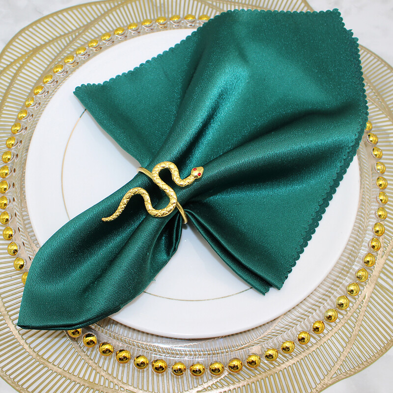 6 tk Snake Cobra salvrätiku sõrmused loomasalviidi pandlahoidjad pulmapuhkuseks sünnipäevapeoks Hotelli söögilaua sisustus HWM33