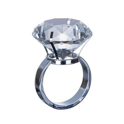 40 мм цветен кристален диамант стъклен пръстен за салфетки трапезария кърпа за хранене метален държач за салфетки парти сватбена маса домашен декор