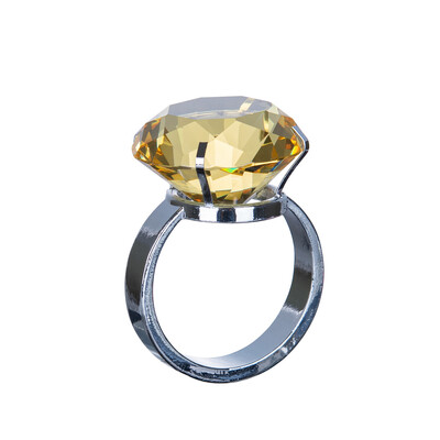 40 мм цветен кристален диамант стъклен пръстен за салфетки трапезария кърпа за хранене метален държач за салфетки парти сватбена маса домашен декор