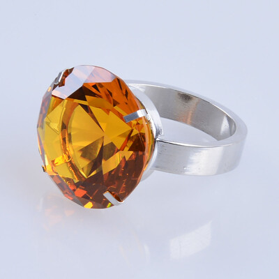 40 мм цветен кристален диамант стъклен пръстен за салфетки трапезария кърпа за хранене метален държач за салфетки парти сватбена маса домашен декор