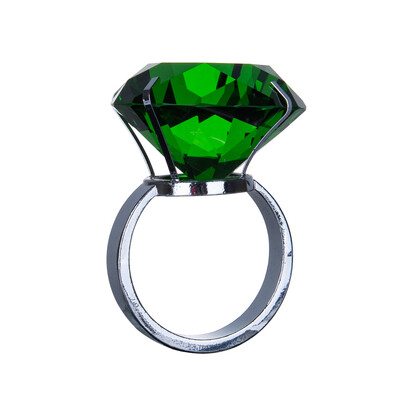 40 мм цветен кристален диамант стъклен пръстен за салфетки трапезария кърпа за хранене метален държач за салфетки парти сватбена маса домашен декор