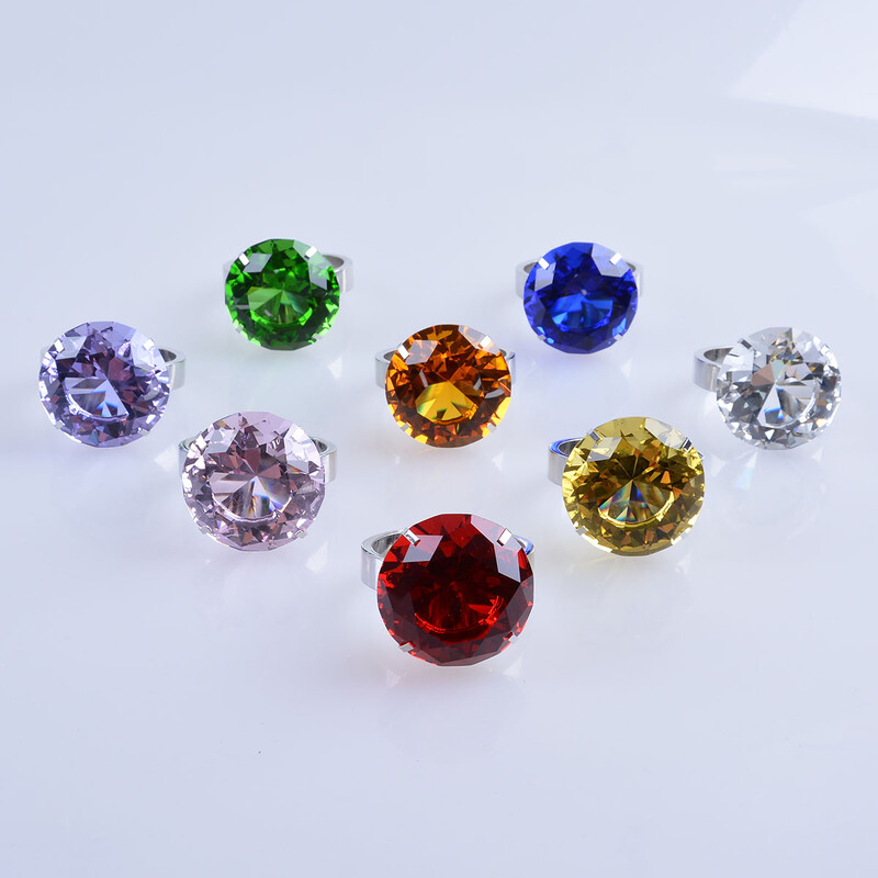 40 мм цветен кристален диамант стъклен пръстен за салфетки трапезария кърпа за хранене метален държач за салфетки парти сватбена маса домашен декор