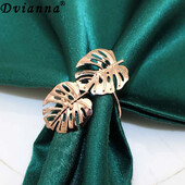 6 vnt. rožinio aukso lapų servetėlių žiedai, metaliniai lapeliai, servetėlių laikiklis rudens Padėkos dienai Vestuvėms Kūdikių dušo stalo dekoravimas HWL55