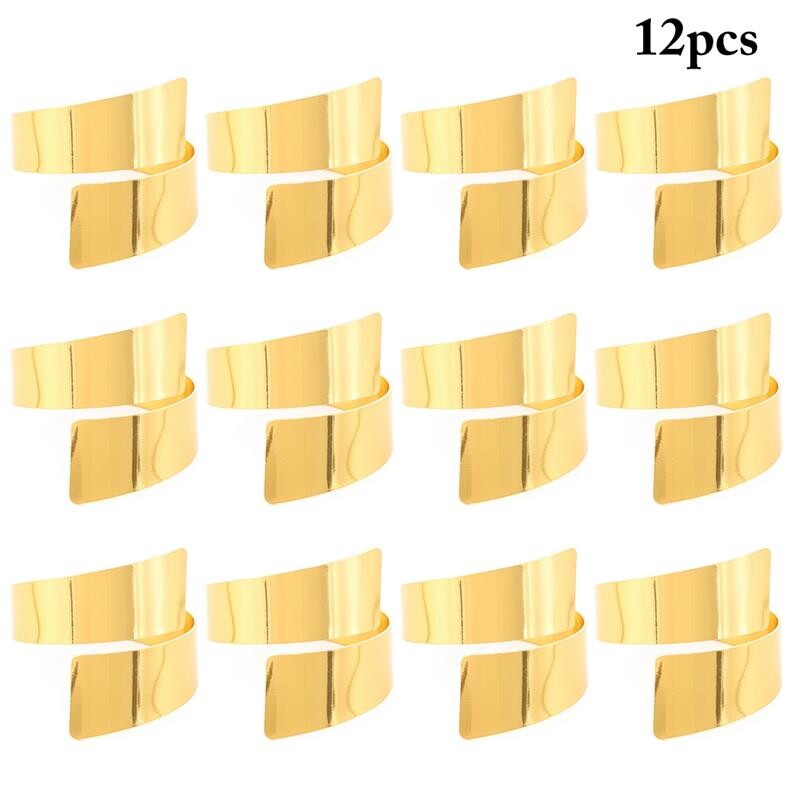 12vnt Servetėlių žiedų rinkinys lydinio servetėlių žiedų laikikliai Servetėlių sagtys Stalo lydinio Metalo servetėlių žiedas Vestuvių stalo dekoravimui