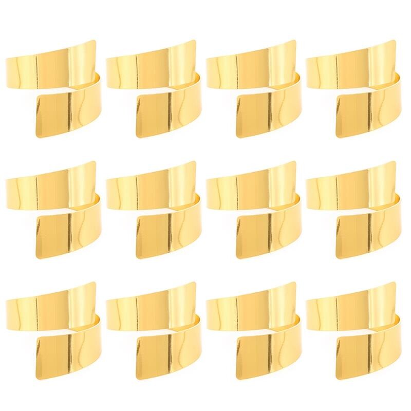 12vnt Servetėlių žiedų rinkinys lydinio servetėlių žiedų laikikliai Servetėlių sagtys Stalo lydinio Metalo servetėlių žiedas Vestuvių stalo dekoravimui