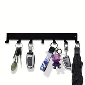 Metalni držač za ključeve, kućne zidne kuke, organizator, ulazna vrata, hodnik, kuhinjski zidni stalak za uređenje spavaće sobe sa 7/9 kukama