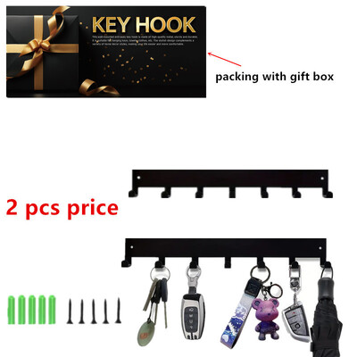 Metalni držač za ključeve, kućne zidne kuke, organizator, ulazna vrata, hodnik, kuhinjski zidni stalak za uređenje spavaće sobe sa 7/9 kukama
