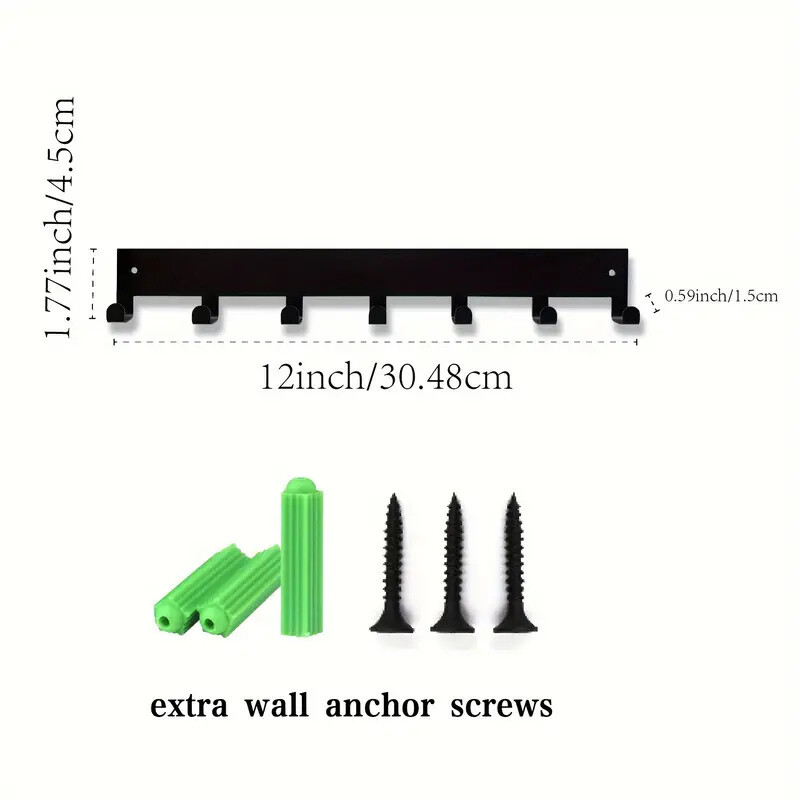 Metalni držač za ključeve, kućne zidne kuke, organizator, ulazna vrata, hodnik, kuhinjski zidni stalak za uređenje spavaće sobe sa 7/9 kukama