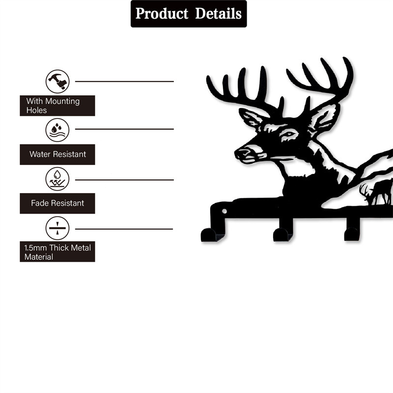 ﻿ Obiteljski predsoblje kućni zidni držač ključeva metalni ključevi organizirani za montiranje viseći stalak za ključeve kuke dekoracija hodnika