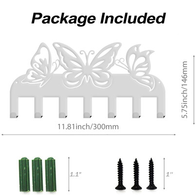 1 kom Držač za ključeve Mačka s 9 kuka za torbu Odjeća Držač za ključeve Mali zidni držač za policu Noć vještica Zidni ukras oko 15x33 cm