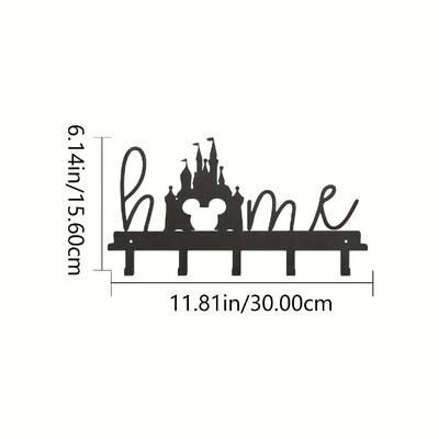 Višenamjenska željezna zidna viseća slatka mačka Stalak za ključeve Svečana atmosfera Zidni stalak za mačke Kuka Kuka za kućanske ključeve Vješalica za kapute