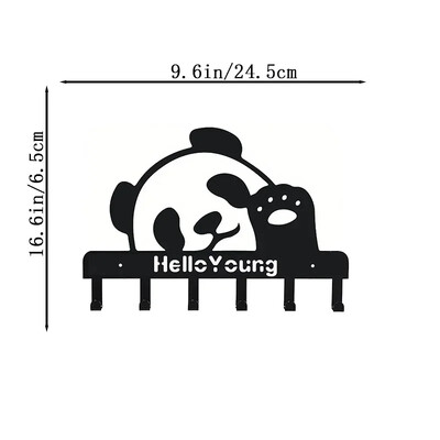 Višenamjenska željezna zidna viseća slatka mačka Stalak za ključeve Svečana atmosfera Zidni stalak za mačke Kuka Kuka za kućanske ključeve Vješalica za kapute