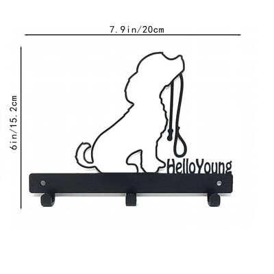 Višenamjenska željezna zidna viseća slatka mačka Stalak za ključeve Svečana atmosfera Zidni stalak za mačke Kuka Kuka za kućanske ključeve Vješalica za kapute
