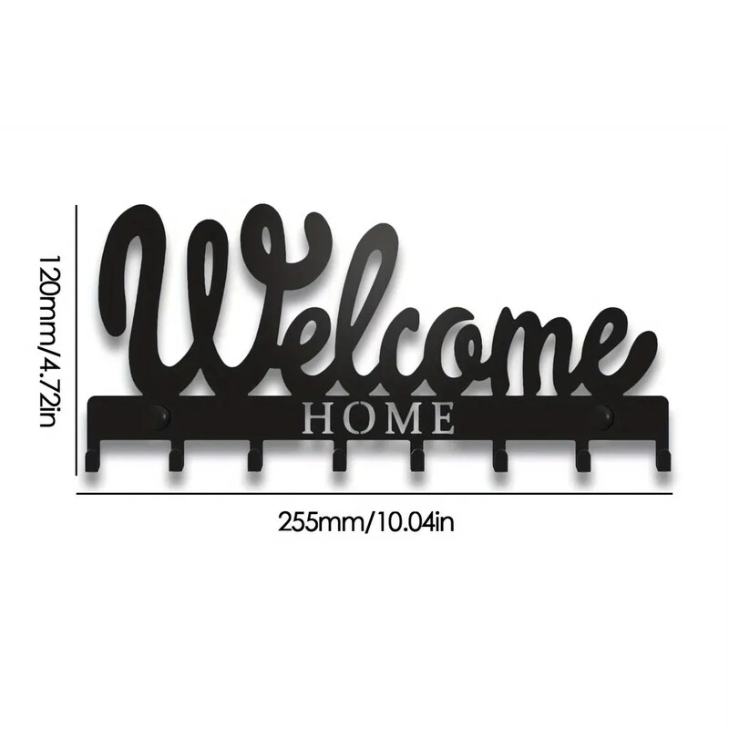 Višenamjenska željezna zidna viseća slatka mačka Stalak za ključeve Svečana atmosfera Zidni stalak za mačke Kuka Kuka za kućanske ključeve Vješalica za kapute