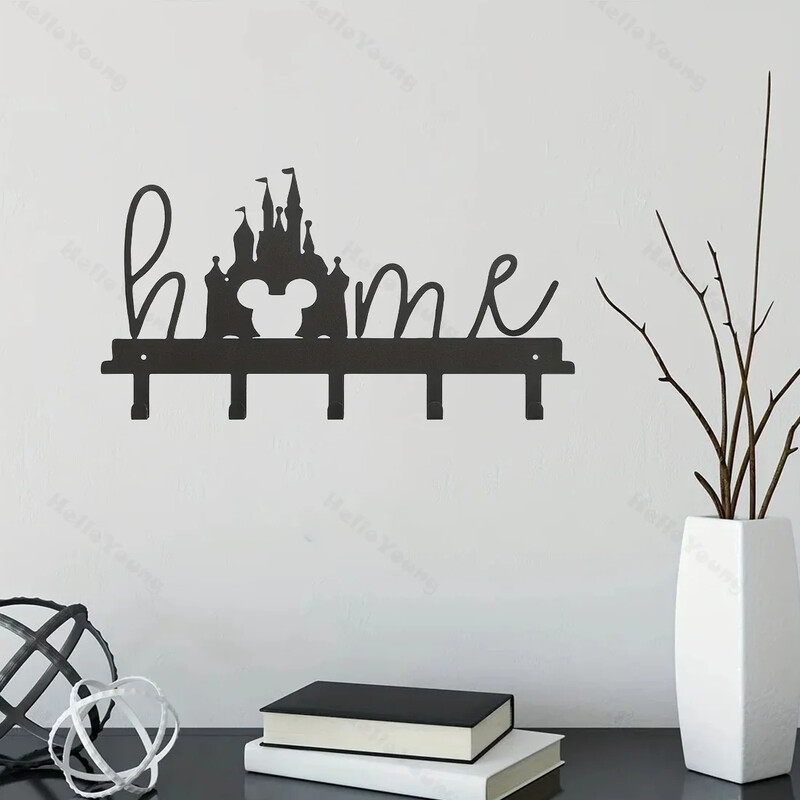 Višenamjenska željezna zidna viseća slatka mačka Stalak za ključeve Svečana atmosfera Zidni stalak za mačke Kuka Kuka za kućanske ključeve Vješalica za kapute