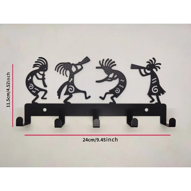 Zidna vješalica za kapute, zidne kuke, vješalice za odjeću, vintage crni metalni držač za ključeve, zidne vješalice, zidne, kuke