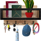 1kom Držač ključeva Zidni nosač za ključeve i lančiće za poštu Stalak za garderobu Kuhinja Dnevni boravak Garderoba (drvo)