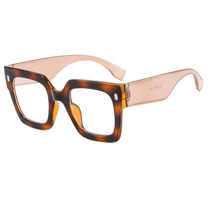 Nauji tarpvalstybiniai anti-mėlynos šviesos akiniai, madingi ir individualizuoti plokštieji akiniai, moteriški paprasti akiniai, kvadratinių rėmelių stiklai