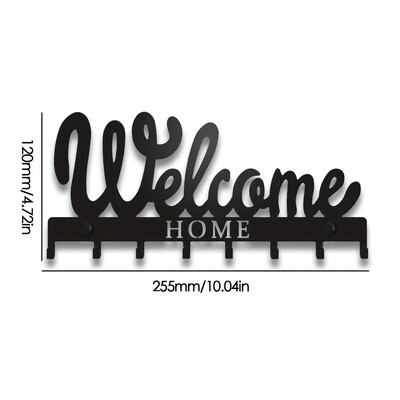 Zidni držač ključeva Moderan metalni zidni držač ključeva: montirana ljepljiva vješalica i organizator za sve vaše potrepštine, zidne kuke