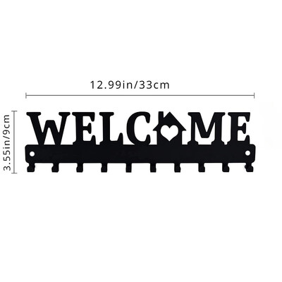 Zidni držač ključeva Moderan metalni zidni držač ključeva: montirana ljepljiva vješalica i organizator za sve vaše potrepštine, zidne kuke