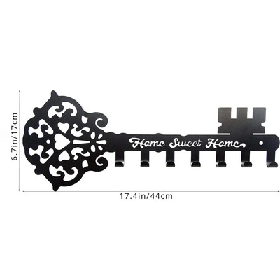 Zidni držač ključeva Moderan metalni zidni držač ključeva: montirana ljepljiva vješalica i organizator za sve vaše potrepštine, zidne kuke