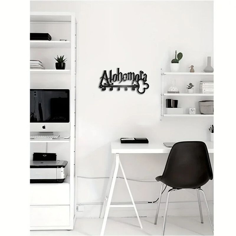 Zidni držač ključeva Moderan metalni zidni držač ključeva: montirana ljepljiva vješalica i organizator za sve vaše potrepštine, zidne kuke